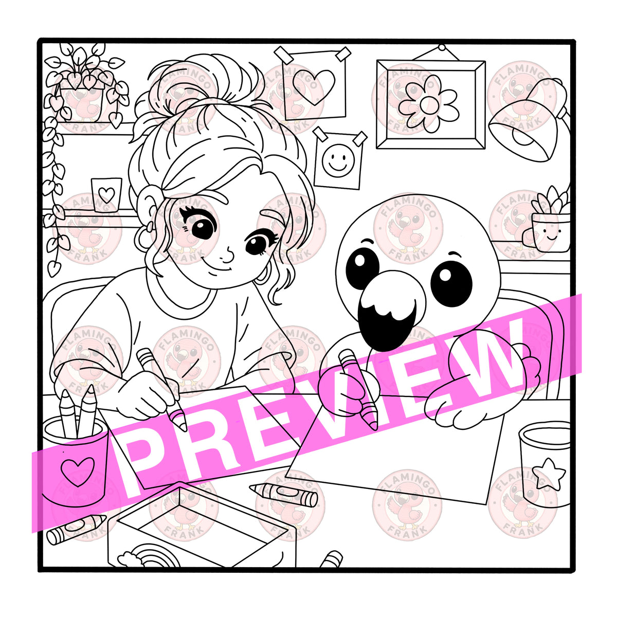 Colouring with friends